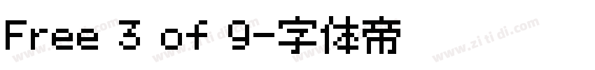 Free 3 of 9字体转换